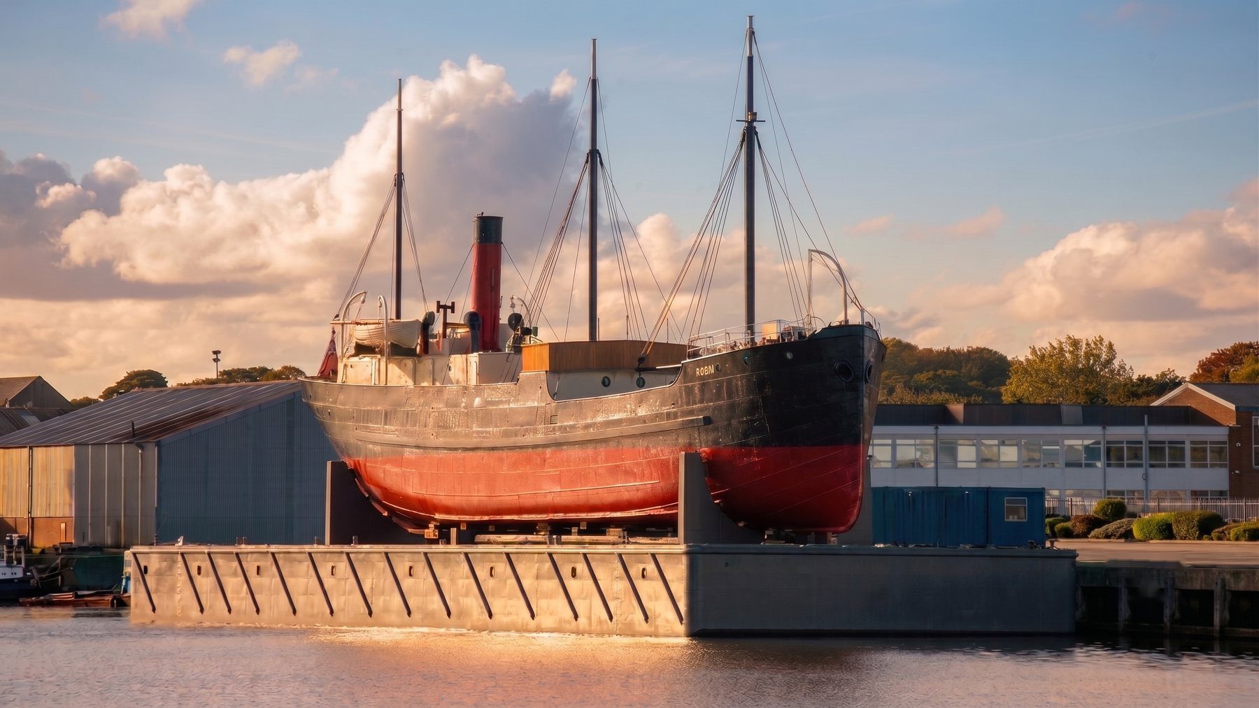 Render barco pontón astillero 2