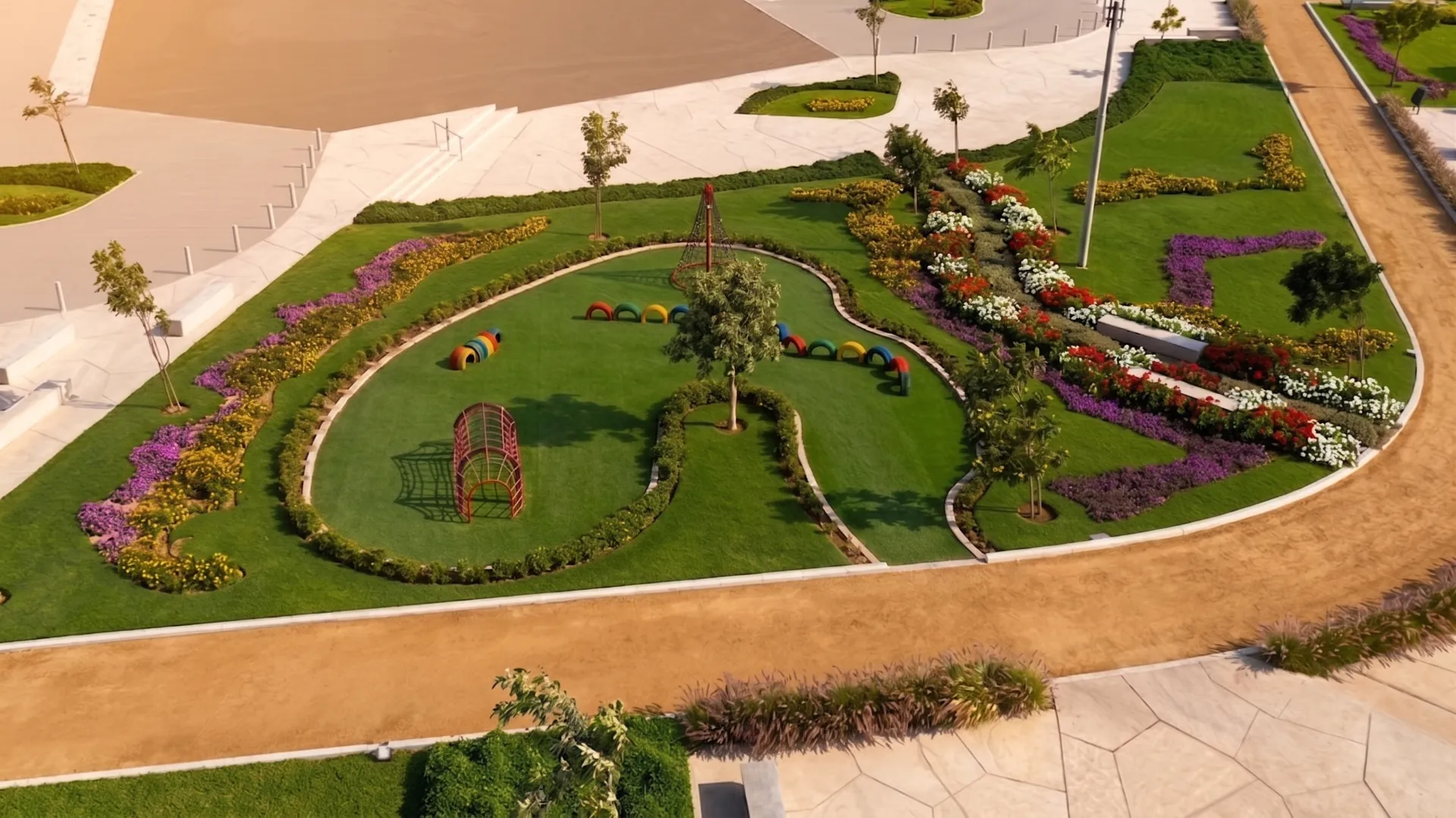 Jardines del parque